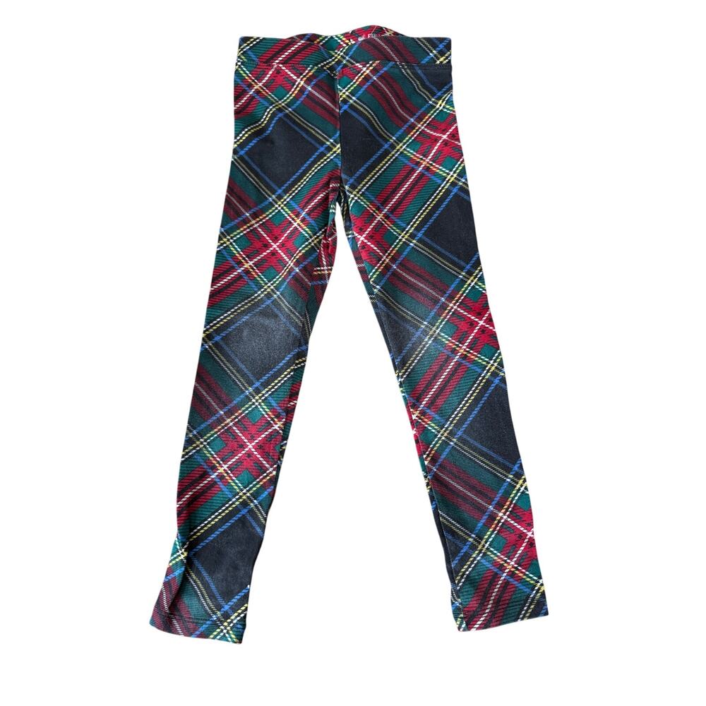 Crewcuts plaid leggings size 6